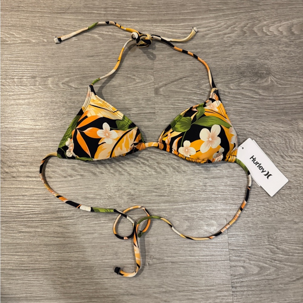 Hurley Women's Tropical Floral Bikini Top NWT